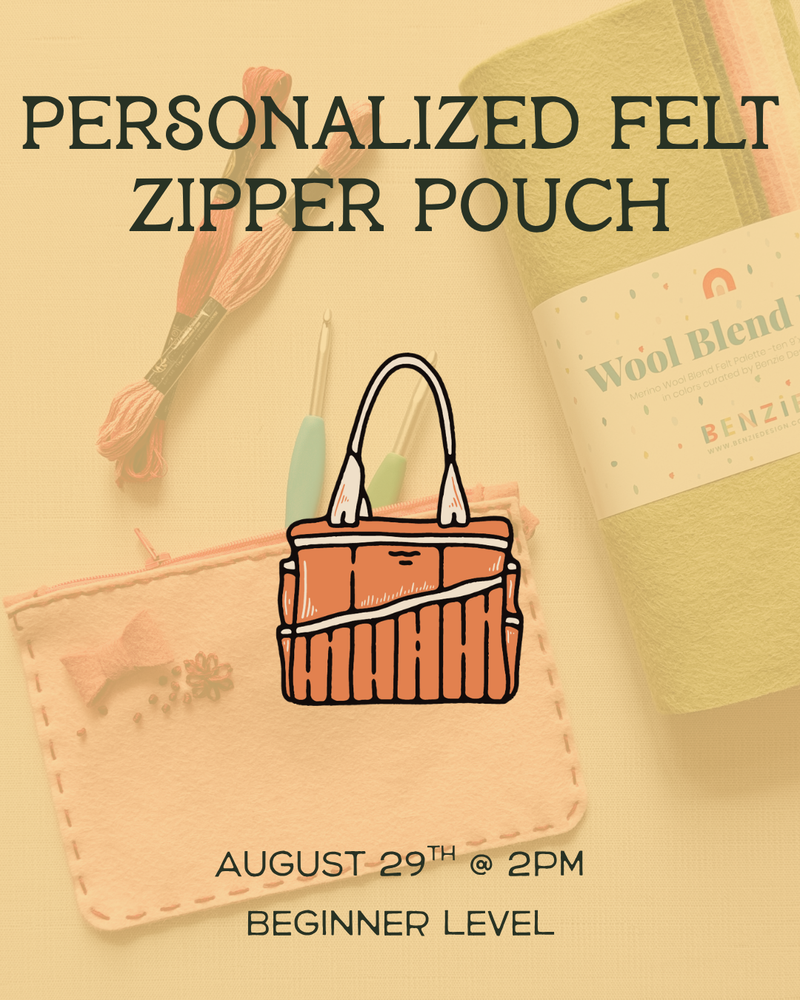 Load image into Gallery viewer, Personalized Felt Zipper Pouch