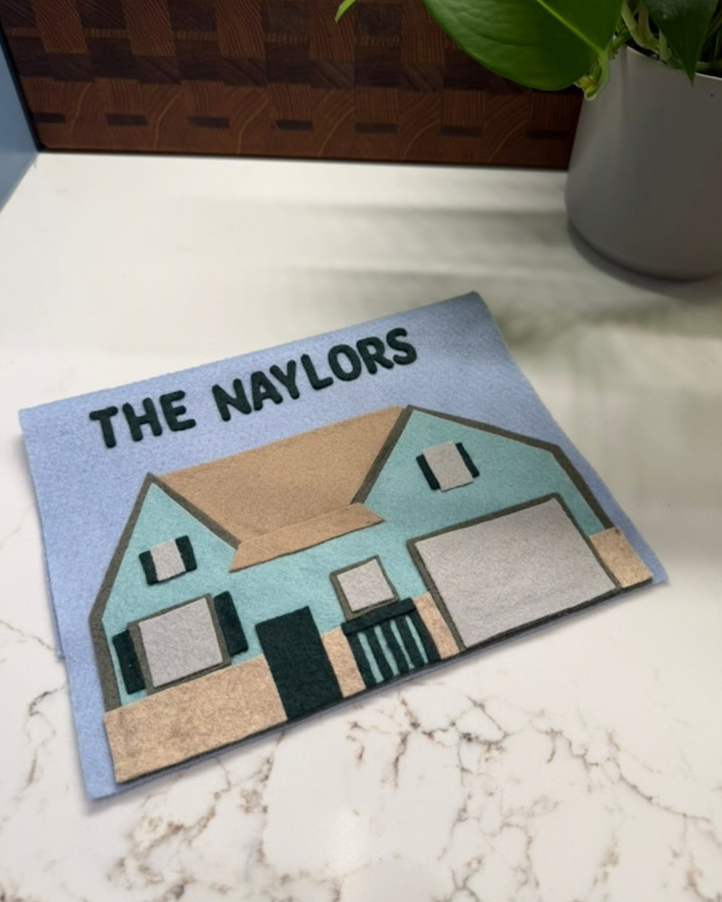 Load image into Gallery viewer, Framed Felt House Portrait