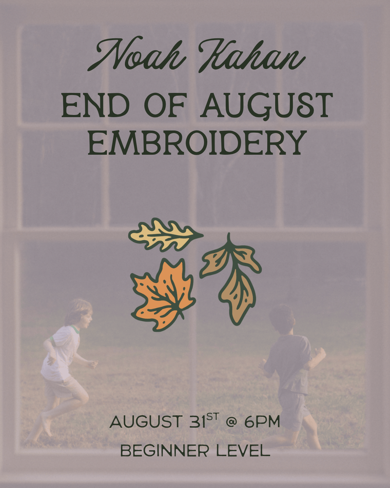 Load image into Gallery viewer, Noah Kahan "End of August" Embroidery