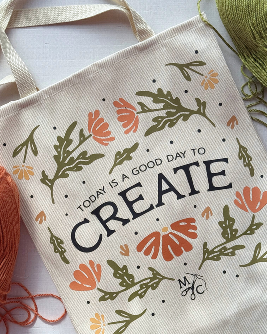 Makeshift Crafts Large Canvas Tote Bag