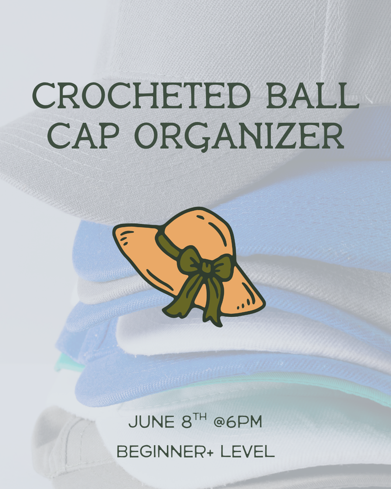 Load image into Gallery viewer, Crocheted Ball Cap Organizer