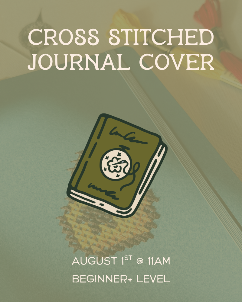 Load image into Gallery viewer, Cross Stitched Journal Cover