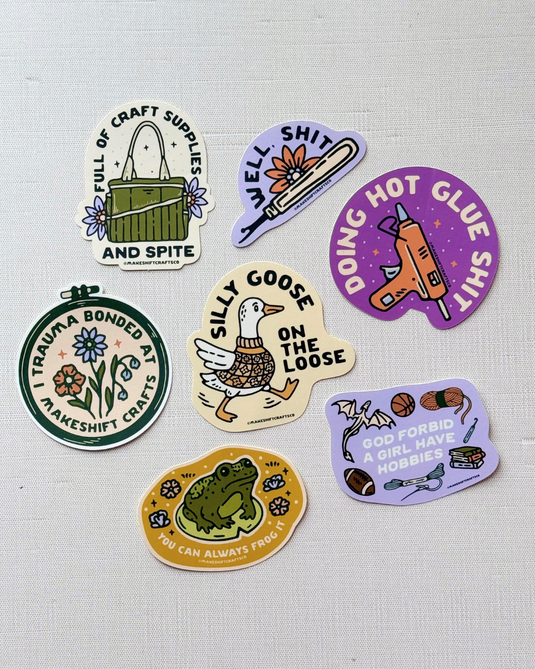 Makeshift Crafts Original Waterproof Vinyl Stickers