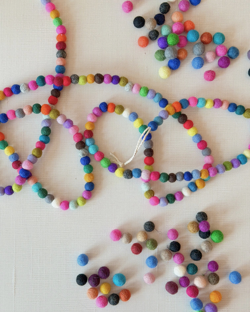 Load image into Gallery viewer, Make Your Own 10ft Mini Rainbow Felt Garland