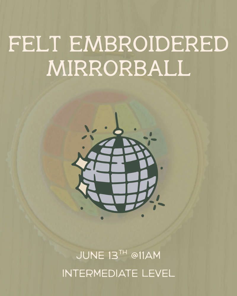 Load image into Gallery viewer, Felt Embroidered Mirrorball