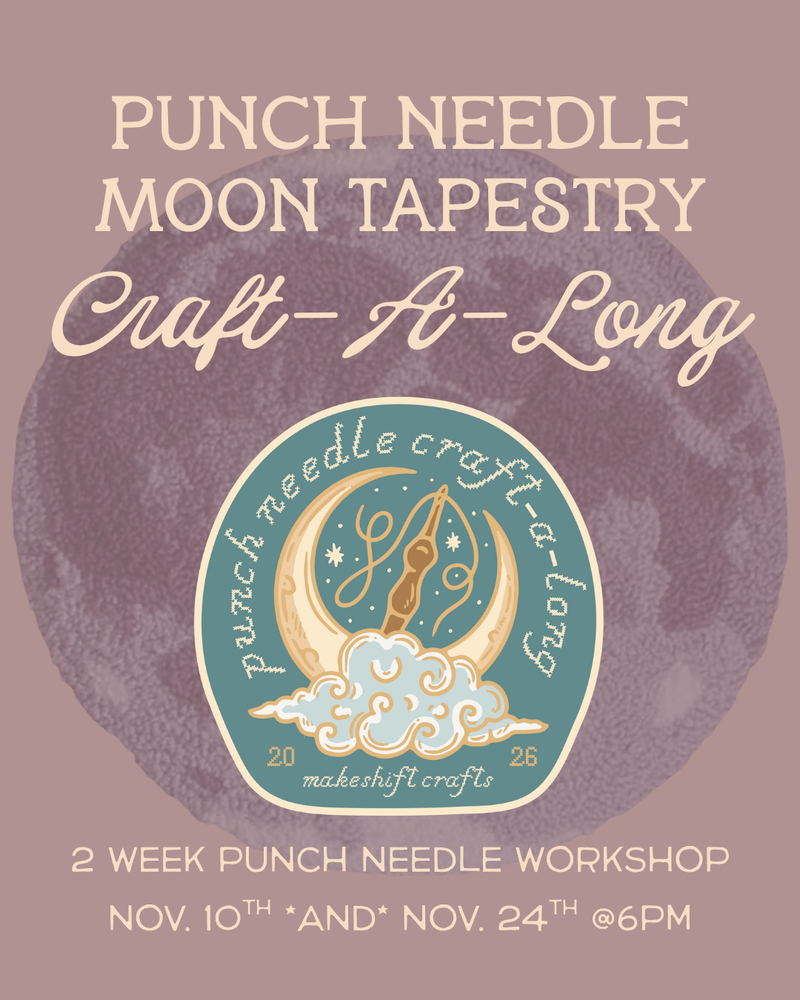 Load image into Gallery viewer, Full Moon Tapestry Craft-A-Long: A 2 Week Punch Needle Experience