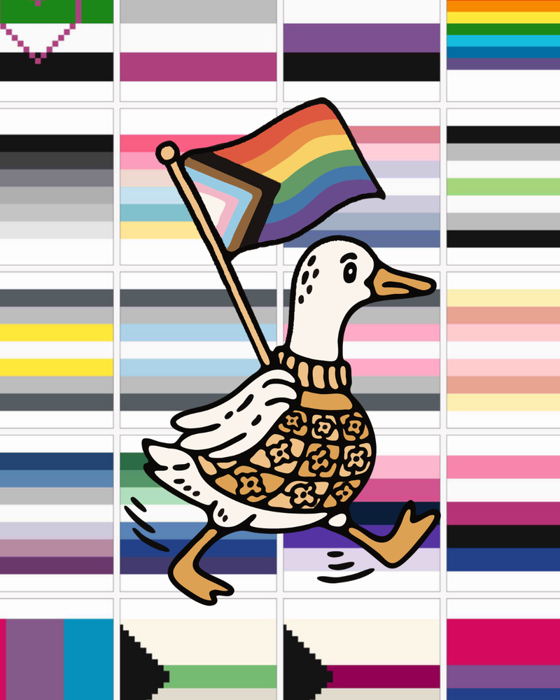 Load image into Gallery viewer, Cross Stitched Pride Flag - Choose Your Own Adventure