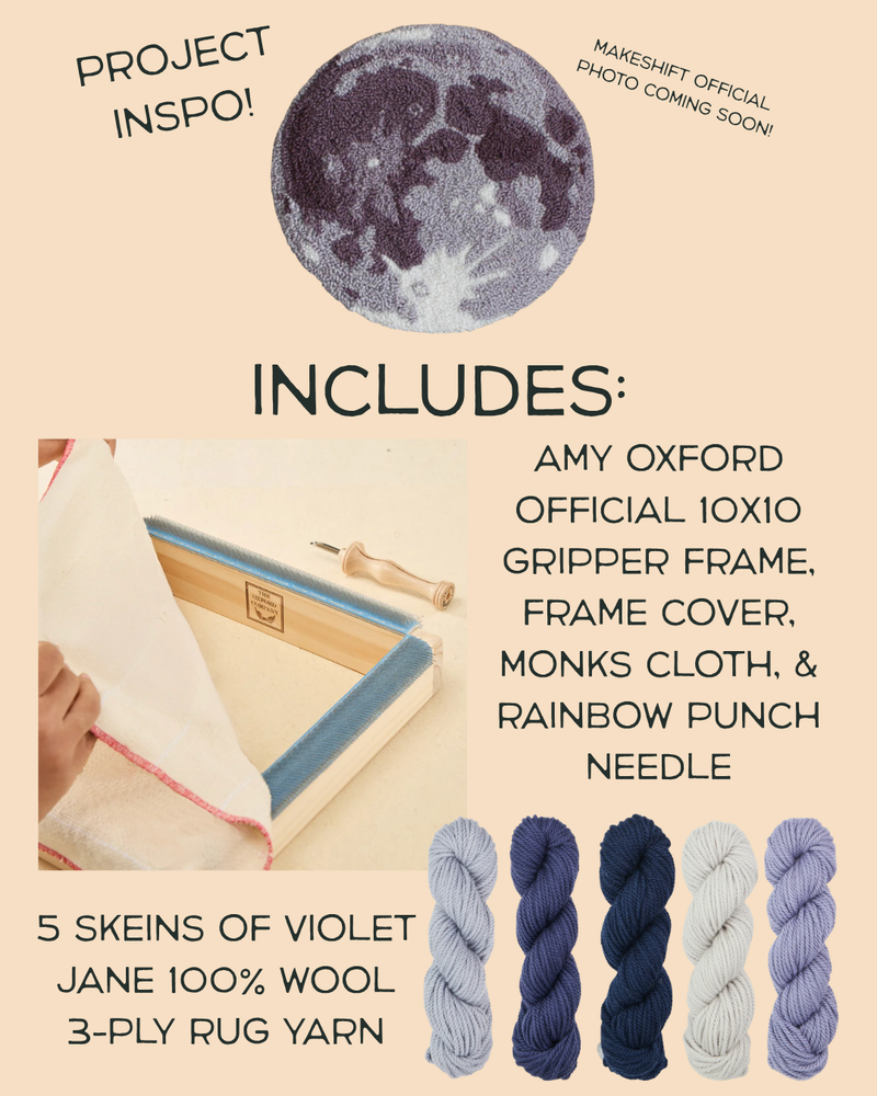 Load image into Gallery viewer, Full Moon Tapestry Craft-A-Long: A 2 Week Punch Needle Experience