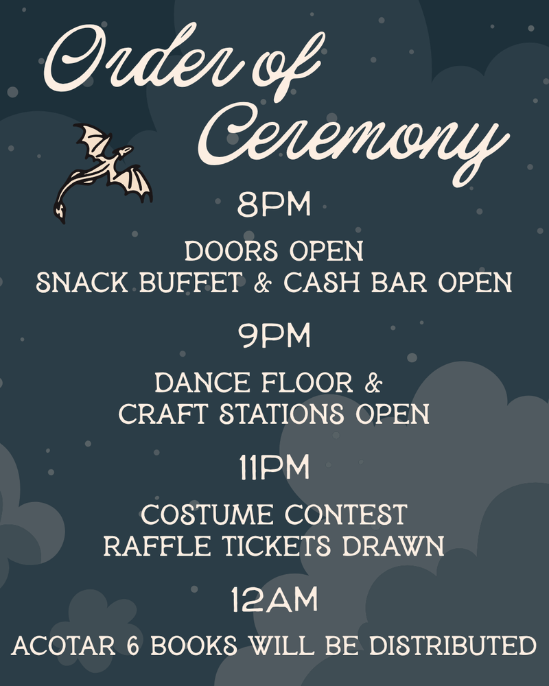 Load image into Gallery viewer, The Dreamer's Gala: A Court of Crafts & Costumes - ACOTAR Book 6 Release Party