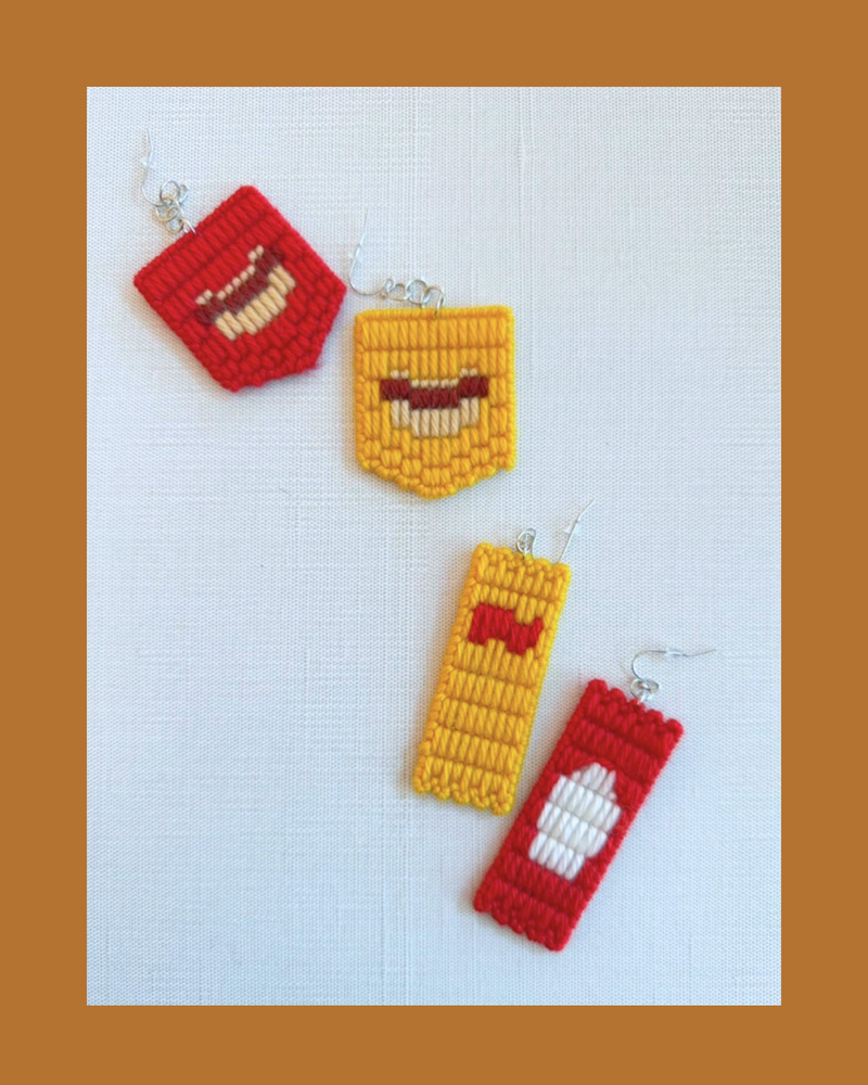 Load image into Gallery viewer, Bargello Glizzy Earrings
