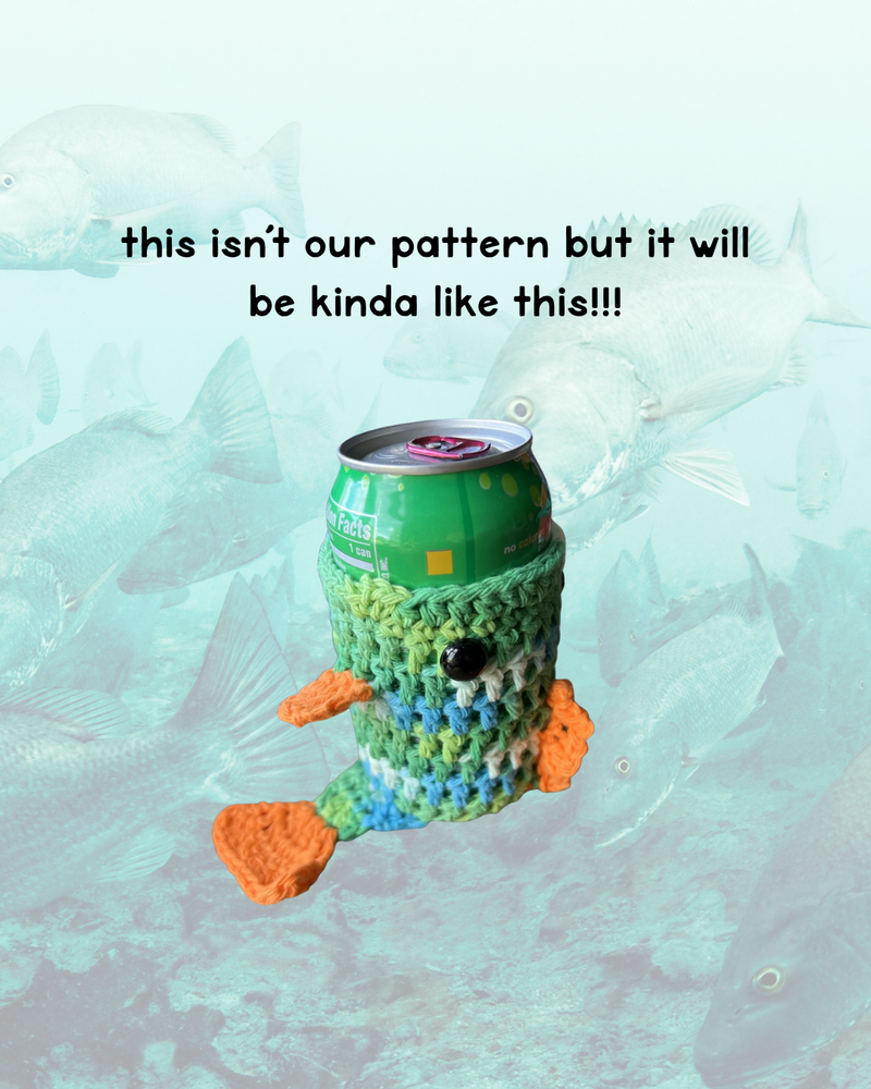 Load image into Gallery viewer, Big Mouth Crocheted Croozie