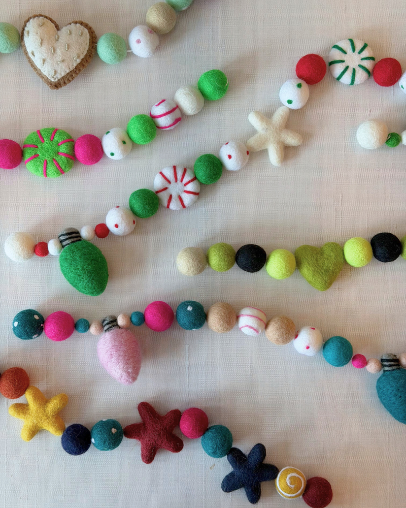 Load image into Gallery viewer, Holiday Vibes: Make Your Own Felt Garland