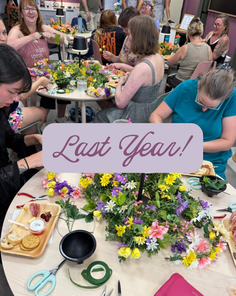 Load image into Gallery viewer, Litha Celebration: Grown Up & Me Make Your Own Felt Flower Crowns