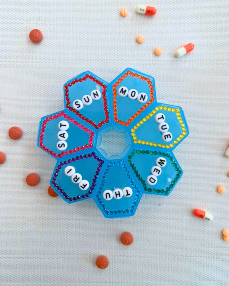 Load image into Gallery viewer, Bedazzled Pill Organizer