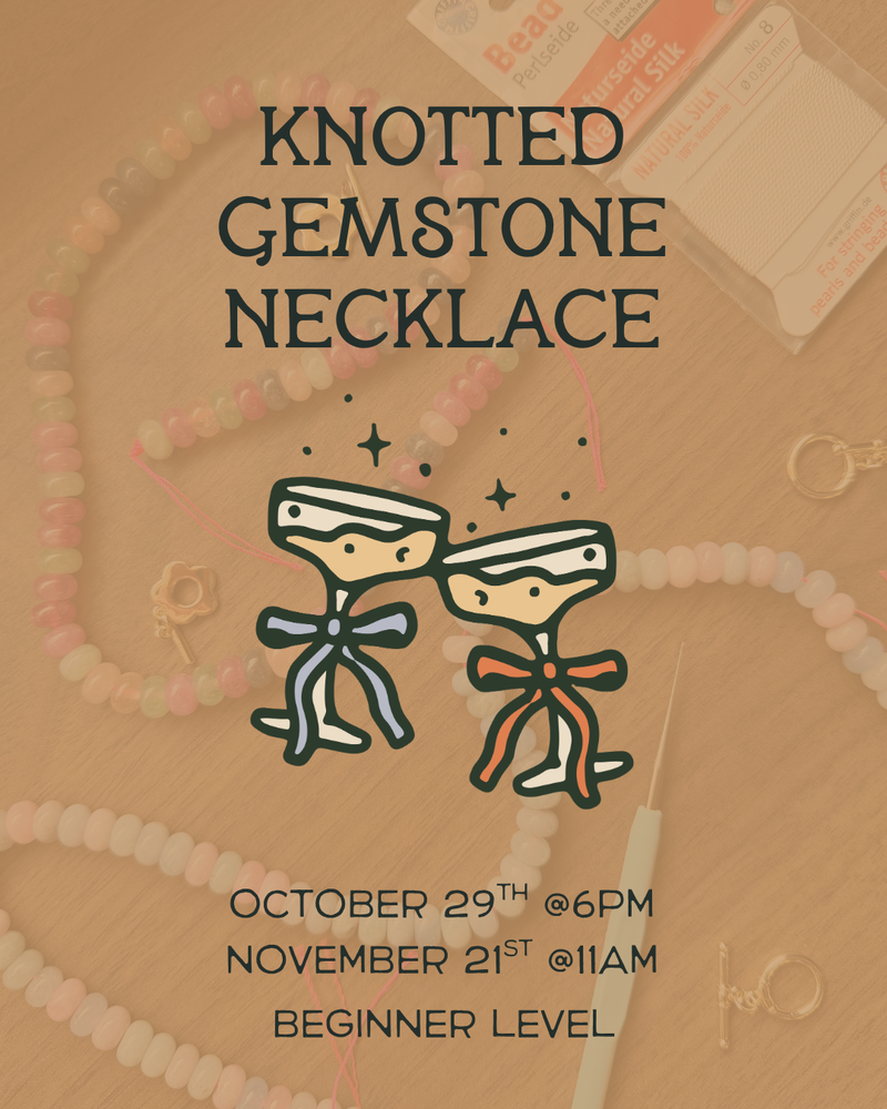 Load image into Gallery viewer, Knotted Gemstone Necklace