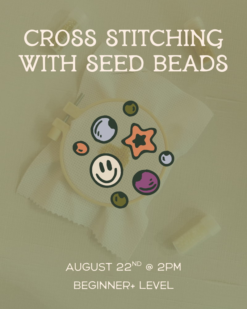 Load image into Gallery viewer, Cross Stitching with Seed Beads