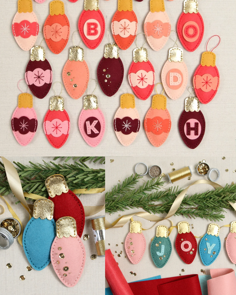 Load image into Gallery viewer, Sequin & Felt Handmade Ornaments for Beginners