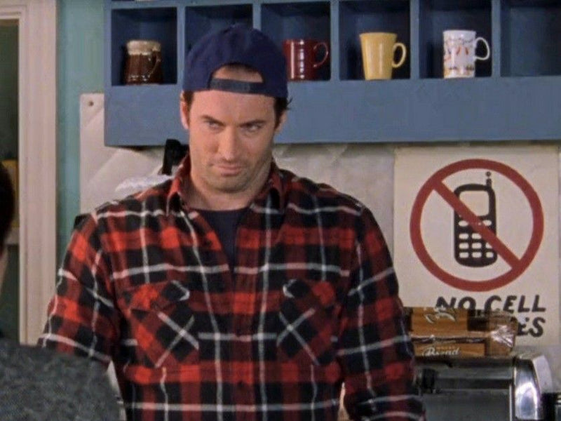 Load image into Gallery viewer, Gilmore Girls Day: No Cell Phones Cross Stitch Canvas