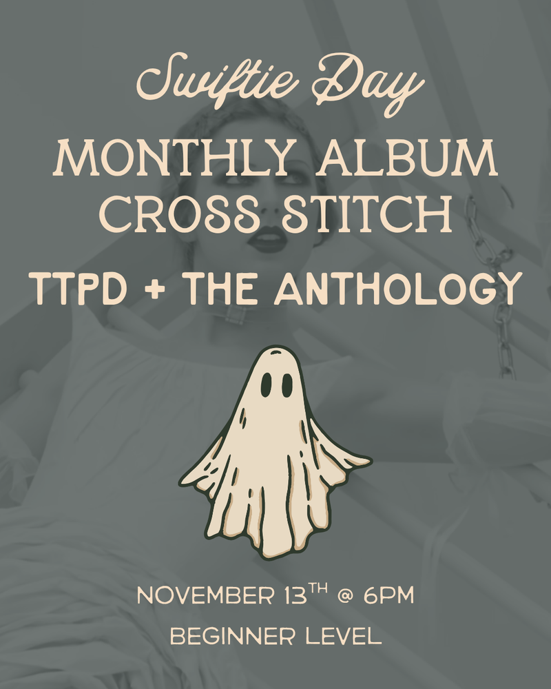 Load image into Gallery viewer, Monthly Album Cross Stitch: TTPD / The Anthology