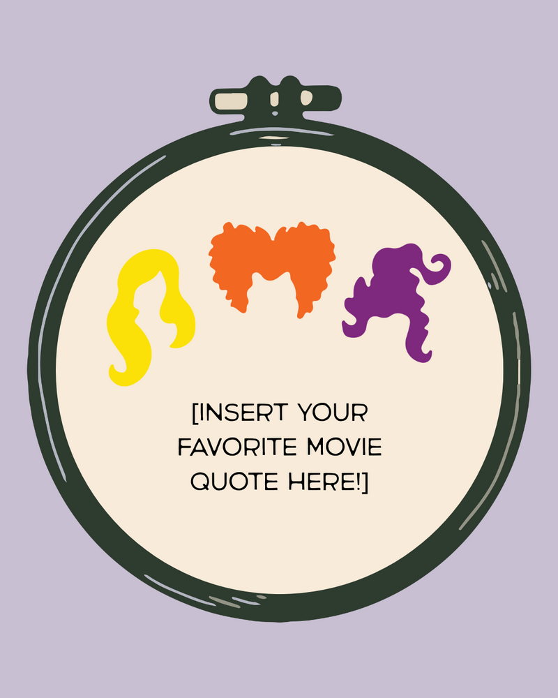 Load image into Gallery viewer, Hocus Pocus Movie Night Embroidery