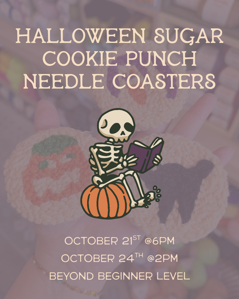Load image into Gallery viewer, Halloween Sugar Cookie Punch Needle Coasters