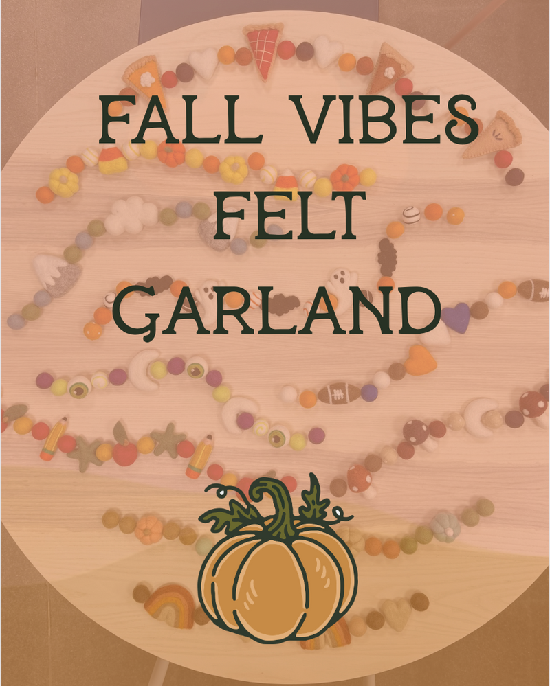 Load image into Gallery viewer, Make Your Own Fall Vibes Felt Garland