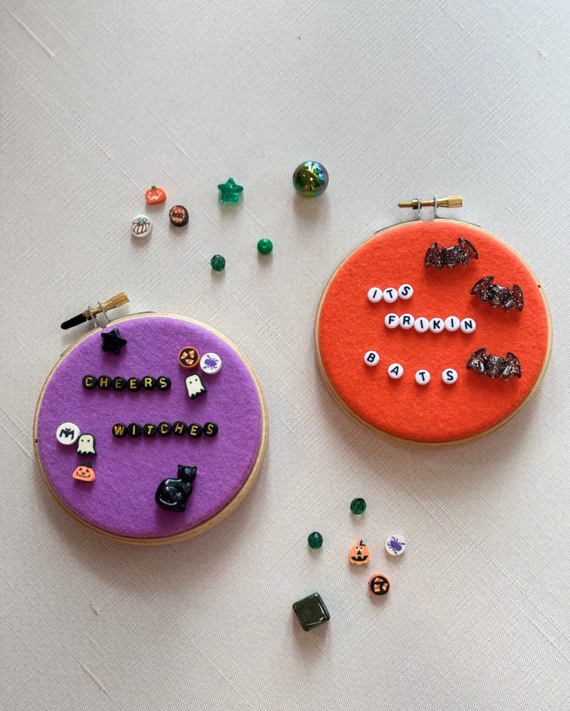 Load image into Gallery viewer, Spooky Bead Soup Embroidery