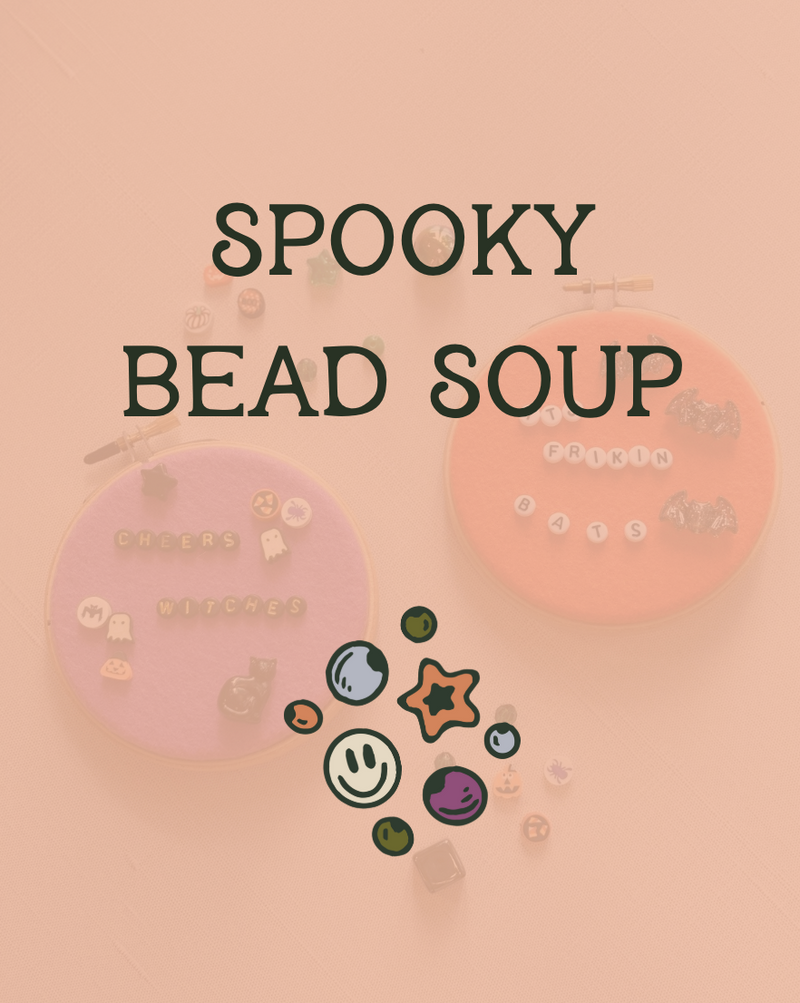 Load image into Gallery viewer, Spooky Bead Soup Embroidery
