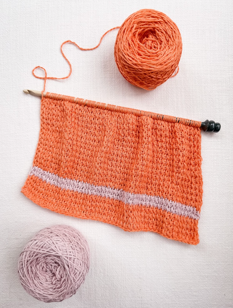 Load image into Gallery viewer, Tunisian Crochet-A-Long: Handmade Holiday Tablerunner & Placemats