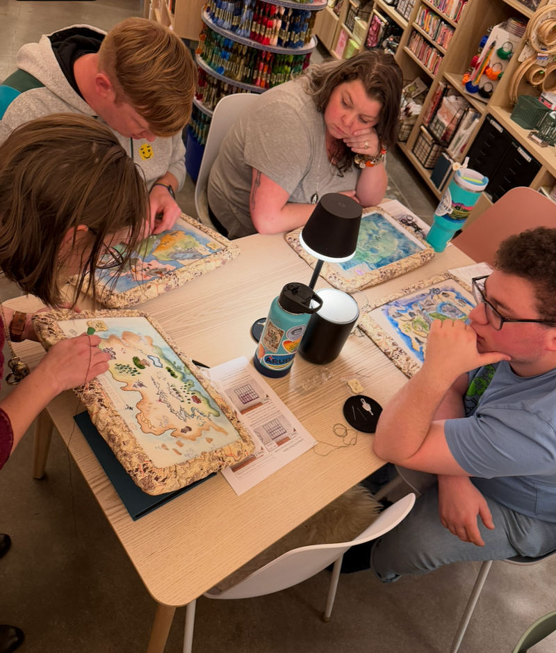 Load image into Gallery viewer, Fantasy Cartography Stitch-A-Long: A 5 Week Custom Map Making Experience