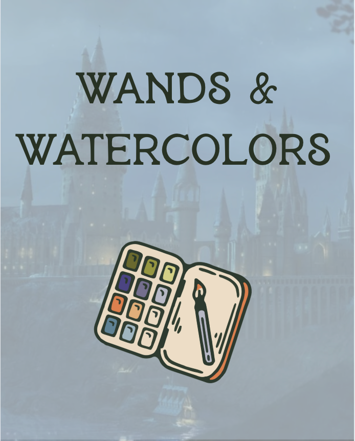 Load image into Gallery viewer, Wands & Watercolors - Choose Your Hogwarts House