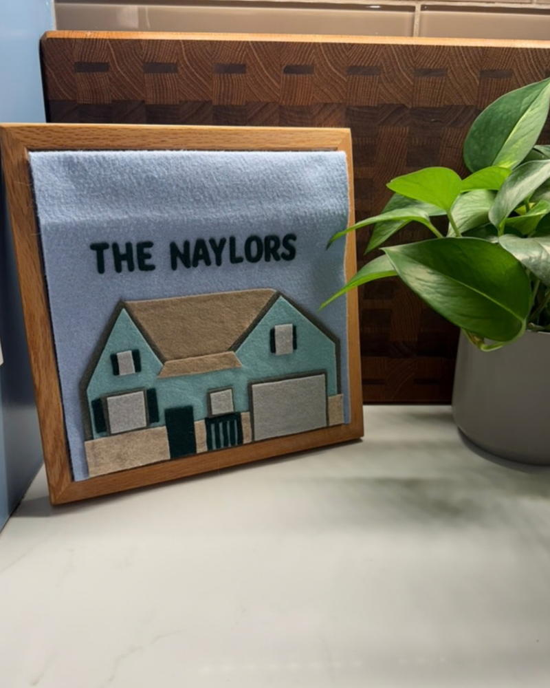 Load image into Gallery viewer, Framed Felt House Portrait
