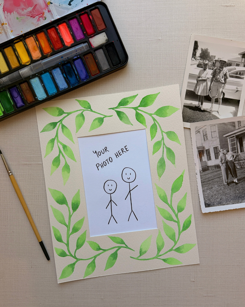 Load image into Gallery viewer, Watercolor Photo Mat Board
