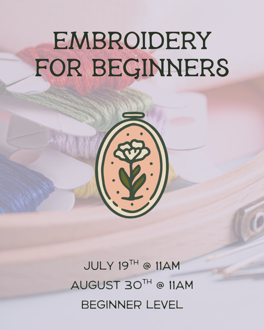 Embroidery for Beginners