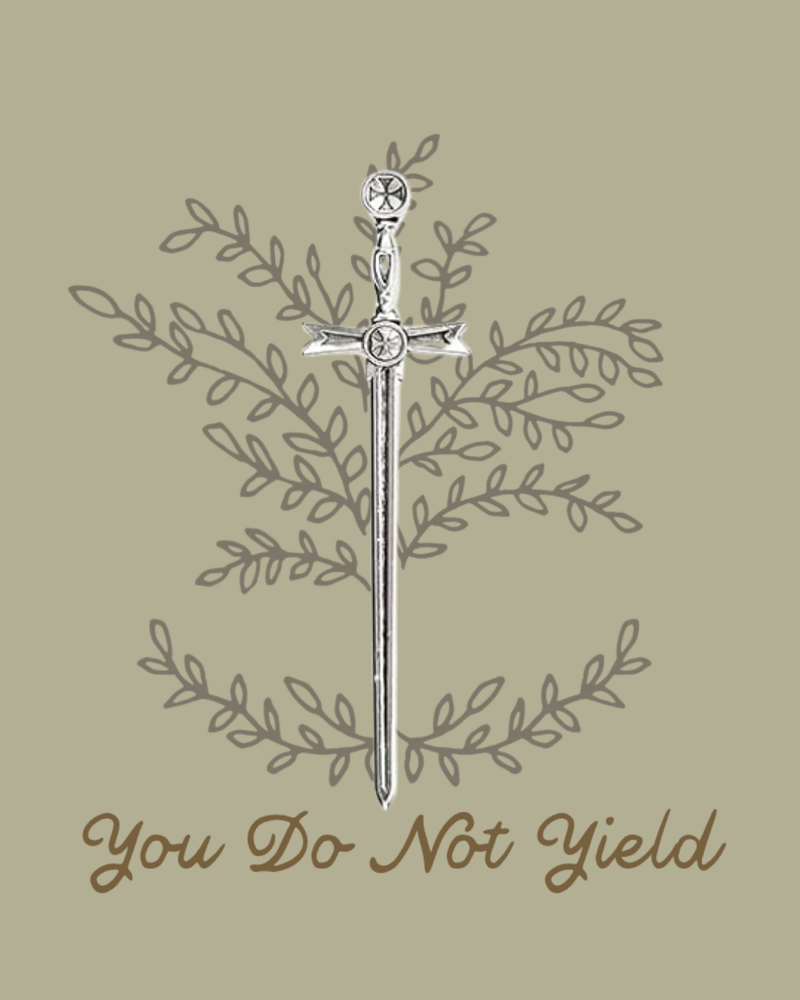 Load image into Gallery viewer, You Do Not Yield Embroidery

