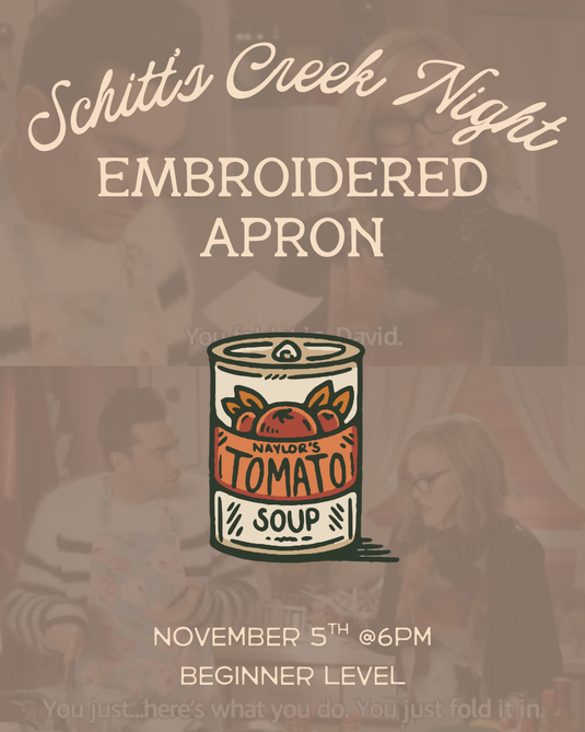 Schitt’s Creek Night: Fold In The Cheese Embroidered Apron