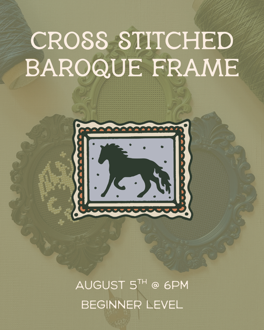 Cross Stitch Baroque Frame