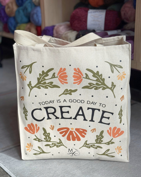 Makeshift Crafts Large Canvas Tote Bag