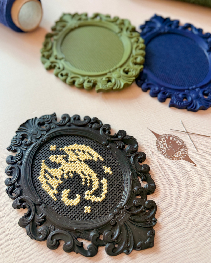Load image into Gallery viewer, Cross Stitch Baroque Frame
