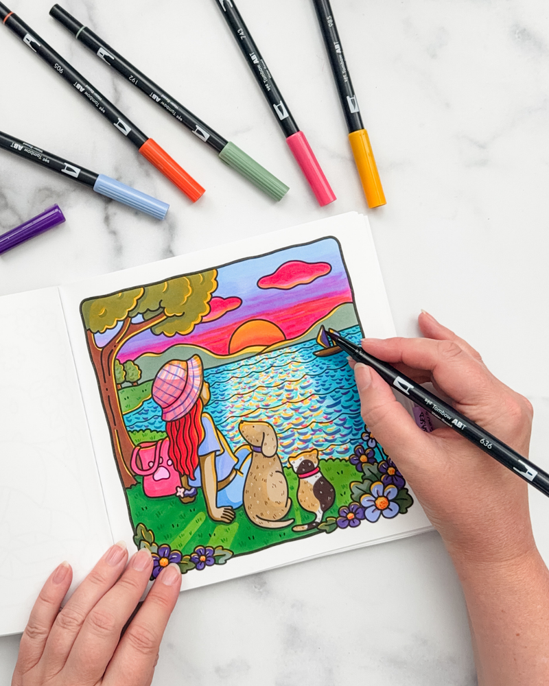 Load image into Gallery viewer, Coloring &amp; Blending - How to color using Alcohol &amp; Water-based Markers

