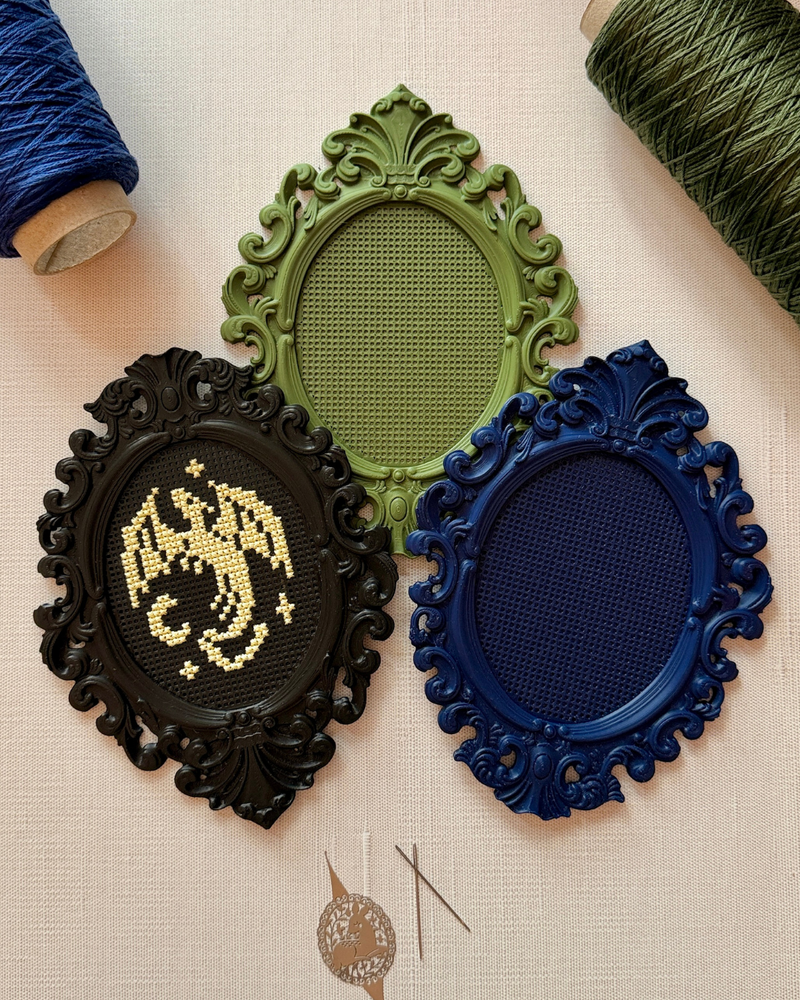 Load image into Gallery viewer, Cross Stitch Baroque Frame
