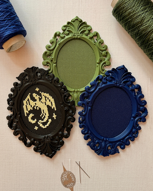 Cross Stitch Baroque Frame