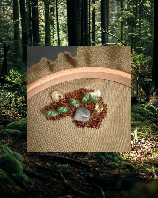 Secrets from a Green Grave: A Mixed Media Fossil Embroidery Intensive