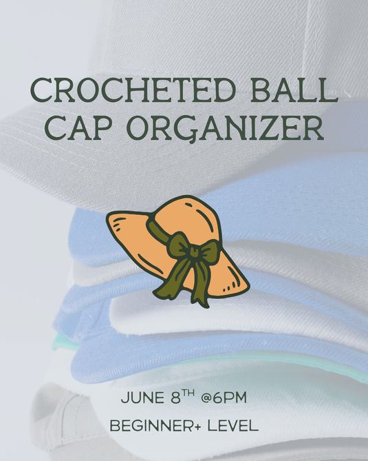 Crocheted Ball Cap Organizer