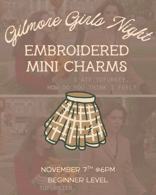 Gilmore Girls Mini Embroidered Charms
