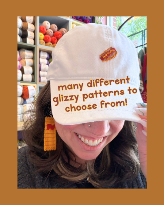 Cross Stitched Glizzy Dad Hat