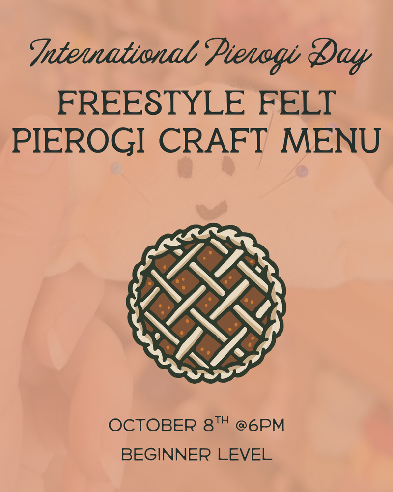 Load image into Gallery viewer, Freestyle Felt Pierogi Craft Menu: International Pierogi Day
