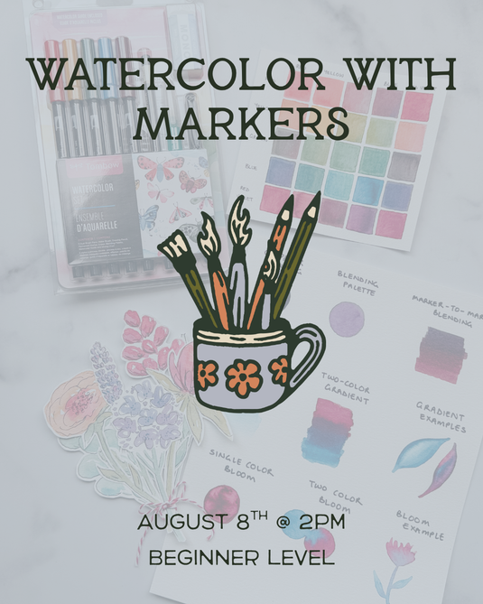 Watercolor with Markers