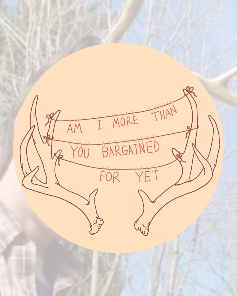 Load image into Gallery viewer, Emo Evening: Am I More Than You Bargained For Yet? FOB Embroidery
