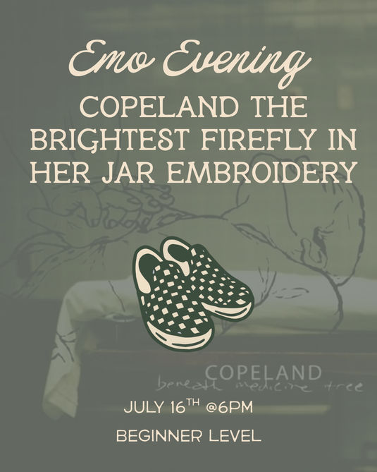 Emo Evening: Copeland The Brightest Firefly in Her Jar Embroidery